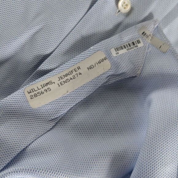 Ermenegildo Zegna Men's L Large Long‎ Sleeve Button Front Light Blue Shirt - Picture 5 of 7